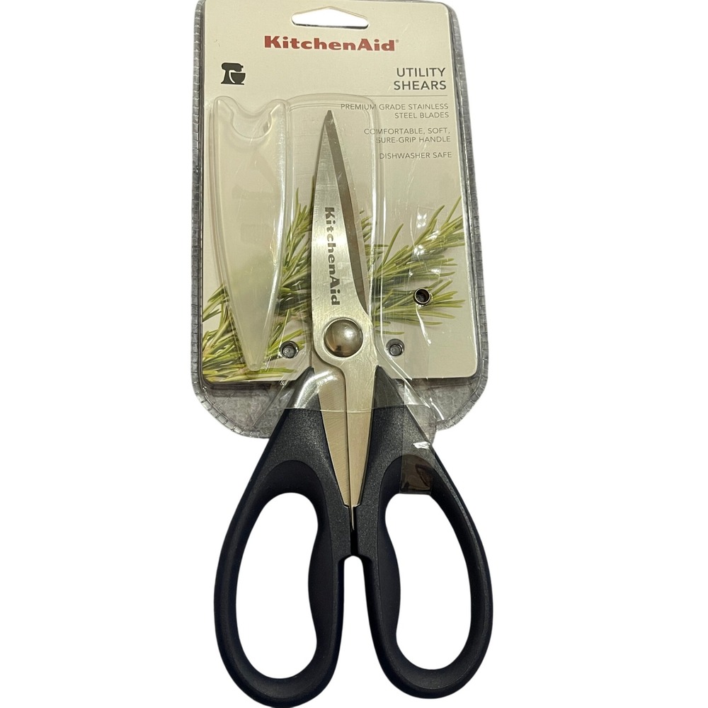 KitchenAid Utility Shears Kitchen Stainless Steel Soft Grip Handle KE351OHIKA